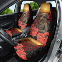 Maori Kiwi Soldier Fern Tattoo ANZAC Day Car Seat Cover Lest We Forget LT9 - Polynesian Pride