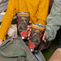 Maori Kiwi Soldier Fern Tattoo ANZAC Day Tumbler Cup Lest We Forget LT9 - Polynesian Pride