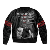New Zealand Mother's Day Bomber Jacket Maori Hongi Aroha Ahau Ki A Koe Mama LT9 - Polynesian Pride