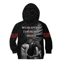New Zealand Mother's Day Kid Hoodie Maori Hongi Aroha Ahau Ki A Koe Mama LT9 - Polynesian Pride