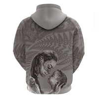 New Zealand Mother's Day Zip Hoodie Maori Mo Toku Mama Silver Fern LT9 - Polynesian Pride