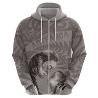 New Zealand Mother's Day Zip Hoodie Maori Mo Toku Mama Silver Fern LT9 - Polynesian Pride