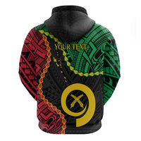 Personalised Vanuatu 44th Anniversary Zip Hoodie Tugeta Yumi Selebretem Indipendens Dei