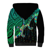 Aotearoa Papua Shell Sherpa Hoodie Maori Tribal Pattern LT9 - Polynesian Pride