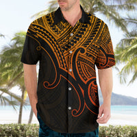 Aotearoa Maori Koru Hawaiian Shirt Polynesian Pacific Tribal - Gold LT9 - Polynesian Pride