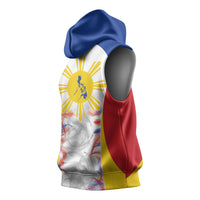 Philippines Flag Day Sleeveless Hoodie Filipino Feather Pattern