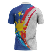 Philippines Flag Day Zipper Polo Shirt Filipino Pride Shines Bright On Flag Day