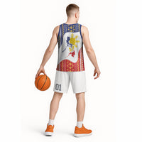 Philippines Flag Day Basketball Jersey Filipino Traditional Igorot Tribal Pattern