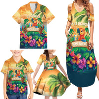 5 Oclock Somewhere Personalized Family Matching Summer Maxi Dress and Hawaiian Shirt Hawaii Parrots Plumeria Summer Vibe LT9 - Polynesian Pride