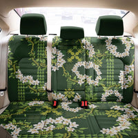 Mokihana Maile and Ilima Leis Back Car Seat Cover Omaʻomaʻo Hawaiian Tapa Quilt Pattern - Polynesian Pride