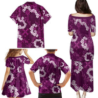Mokihana Maile and Ilima Leis Family Matching Puletasi and Hawaiian Shirt Akala Hawaiian Tapa Quilt Pattern LT9 - Polynesian Pride