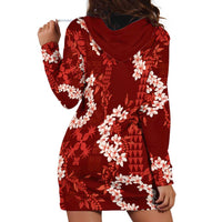 Mokihana Maile and Ilima Leis Hoodie Dress Ulaʻula Hawaiian Tapa Quilt Pattern LT9 - Polynesian Pride
