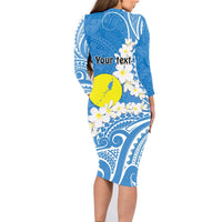 Personalized Palau 1994 Belau Rekid Family Matching Long Sleeve Bodycon Dress and Hawaiian Shirt Polynesian Plumeria Style LT9 - Polynesian Pride