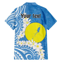 Personalized Palau 1994 Belau Rekid Family Matching Off The Shoulder Long Sleeve Dress and Hawaiian Shirt Polynesian Plumeria Style LT9 - Polynesian Pride
