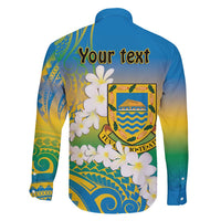 Personalised Tuvalu 1978 Independence Day Family Matching Short Sleeve Bodycon Dress and Hawaiian Shirt Polynesian Plumeria Style LT9 - Polynesian Pride