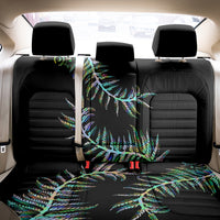 New Zealand Back Car Seat Cover Aotearoa Silver Fern Mixed Papua Shell Green Vibe LT9 - Polynesian Pride
