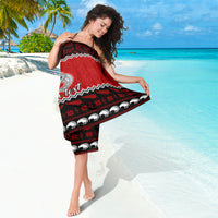 Personalised New Zealand Christmas Sarong Maori Tiki Meri Kirihimete LT9 - Polynesian Pride