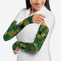 Cook Islands Mere Kiritimiti Arm Sleeves Pacific Patchwork Xmas Vibes - Polynesian Pride