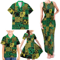Cook Islands Mere Kiritimiti Family Matching Tank Maxi Dress and Hawaiian Shirt Pacific Patchwork Xmas Vibes LT9 - Polynesian Pride