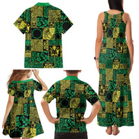 Cook Islands Mere Kiritimiti Family Matching Tank Maxi Dress and Hawaiian Shirt Pacific Patchwork Xmas Vibes LT9 - Polynesian Pride