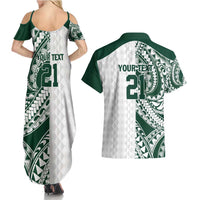Polynesian Hawaii Volleyball Custom Couples Matching Summer Maxi Dress and Hawaiian Shirt Kakau with Sport Style LT9 - Polynesian Pride