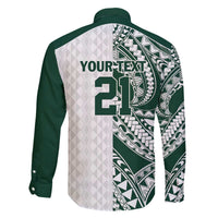 Polynesian Hawaii Volleyball Custom Family Matching Off The Shoulder Long Sleeve Dress and Hawaiian Shirt Kakau with Sport Style LT9 - Polynesian Pride
