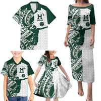 Polynesian Hawaii Volleyball Custom Family Matching Puletasi and Hawaiian Shirt Kakau with Sport Style LT9 - Polynesian Pride