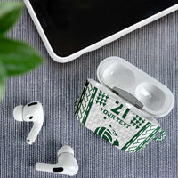 Polynesian Hawaii Volleyball Custom AirPods Case White Kakau with Map Motif - Polynesian Pride