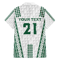 Polynesian Hawaii Volleyball Custom Family Matching Long Sleeve Bodycon Dress and Hawaiian Shirt White Kakau with Map Motif LT9 - Polynesian Pride