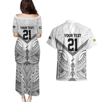 New Caledonia Football Custom Couples Matching Puletasi and Hawaiian Shirt Go Champions Les Cagous LT9 - Polynesian Pride