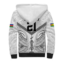 New Caledonia Football Custom Sherpa Hoodie Go Champions Les Cagous LT9 - Polynesian Pride