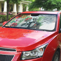 Skeleton Love for Valentine’s Day Auto Sun Shade Polynesian Tribal Love Forever - Polynesian Pride