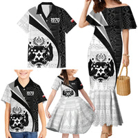 Personalised Tonga Emancipation Day Family Matching Mermaid Dress and Hawaiian Shirt Since 1970 Ngatu Tribal Pattern LT9 - Polynesian Pride