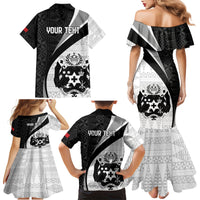 Personalised Tonga Emancipation Day Family Matching Mermaid Dress and Hawaiian Shirt Since 1970 Ngatu Tribal Pattern LT9 - Polynesian Pride