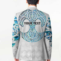 Queensland Maori Kiwi Personalised Blazer Ma Kakariki Papua Shell Maori Tribal Tattoo LT9 - Polynesian Pride