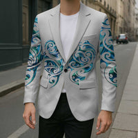 Queensland Maori Kiwi Personalised Blazer Ma Kakariki Papua Shell Maori Tribal Tattoo LT9 - Polynesian Pride