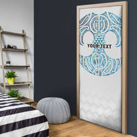 Queensland Maori Kiwi Personalised Door Cover Ma Kakariki Papua Shell Maori Tribal Tattoo LT9 - Polynesian Pride