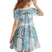 Queensland Maori Kiwi Personalised Family Matching Summer Maxi Dress and Hawaiian Shirt Ma Kakariki Papua Shell Maori Tribal Tattoo LT9 - Polynesian Pride