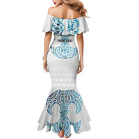Queensland Maori Kiwi Personalised Mermaid Dress Ma Kakariki Papua Shell Maori Tribal Tattoo LT9 - Polynesian Pride