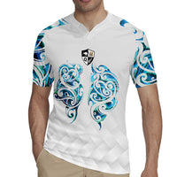 Queensland Maori Kiwi Personalised Rugby Jersey Ma Kakariki Papua Shell Maori Tribal Tattoo LT9 - Polynesian Pride