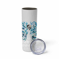 Queensland Maori Kiwi Personalised Skinny Tumbler Ma Kakariki Papua Shell Maori Tribal Tattoo