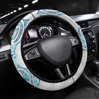 Queensland Maori Kiwi Steering Wheel Cover Ma Kakariki Papua Shell Maori Tribal Tattoo