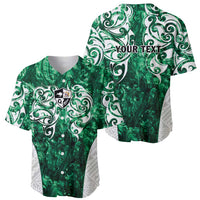 Queensland Maori Kiwi Personalised Baseball Jersey Kikirangi Papua Shell Maori Tribal Tattoo LT9 - Polynesian Pride