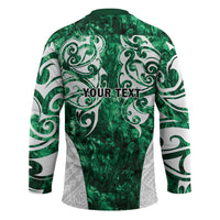 Queensland Maori Kiwi Personalised Hockey Jersey Kikirangi Papua Shell Maori Tribal Tattoo LT9 - Polynesian Pride