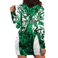 Queensland Maori Kiwi Personalised Hoodie Dress Kikirangi Papua Shell Maori Tribal Tattoo LT9 - Polynesian Pride