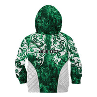 Queensland Maori Kiwi Personalised Kid Hoodie Kikirangi Papua Shell Maori Tribal Tattoo LT9 - Polynesian Pride