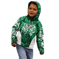 Queensland Maori Kiwi Personalised Kid Hoodie Kikirangi Papua Shell Maori Tribal Tattoo LT9 - Polynesian Pride