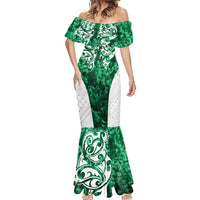 Queensland Maori Kiwi Personalised Mermaid Dress Kikirangi Papua Shell Maori Tribal Tattoo LT9 - Polynesian Pride