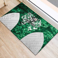 Queensland Maori Kiwi Personalised Rubber Doormat Kikirangi Papua Shell Maori Tribal Tattoo