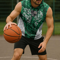 Queensland Maori Kiwi Personalised Sleeveless Hoodie Kikirangi Papua Shell Maori Tribal Tattoo LT9 - Polynesian Pride